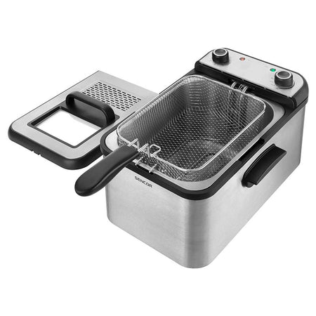 Friteuză 3,2L 2200 W cu termostat inox Sencor S-SFR7200SS
