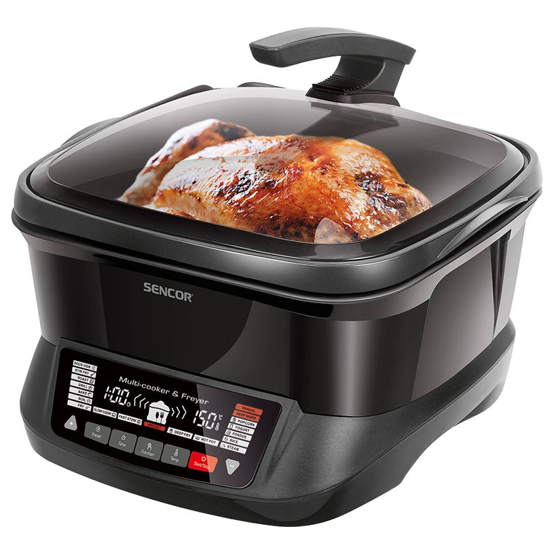 Multicooker 18 funcții bol 4,8 l, antiaderent, afișaj LED, Sencor S-SFR9300BK