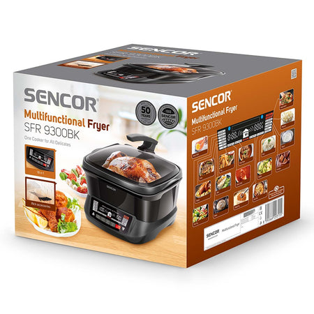 Multicooker 18 funcții bol 4,8 l, antiaderent, afișaj LED, Sencor S-SFR9300BK