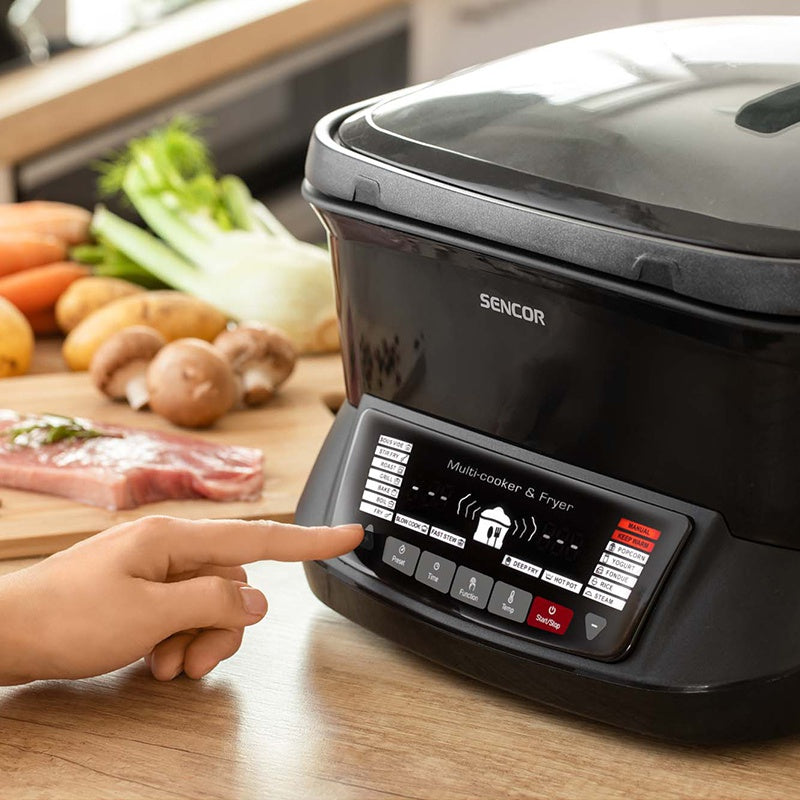 Multicooker 18 funcții bol 4,8 l, antiaderent, afișaj LED, Sencor S-SFR9300BK