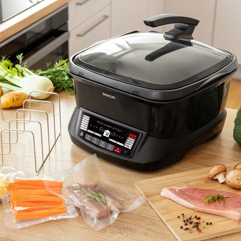 Multicooker 18 funcții bol 4,8 l, antiaderent, afișaj LED, Sencor S-SFR9300BK