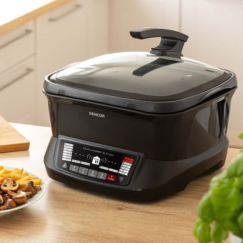 Multicooker 18 funcții bol 4,8 l, antiaderent, afișaj LED, Sencor S-SFR9300BK