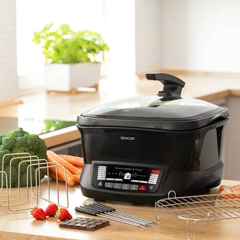 Multicooker 18 funcții bol 4,8 l, antiaderent, afișaj LED, Sencor S-SFR9300BK