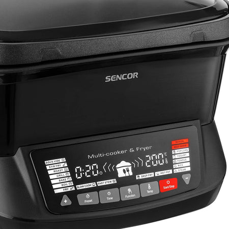 Multicooker 18 funcții bol 4,8 l, antiaderent, afișaj LED, Sencor S-SFR9300BK