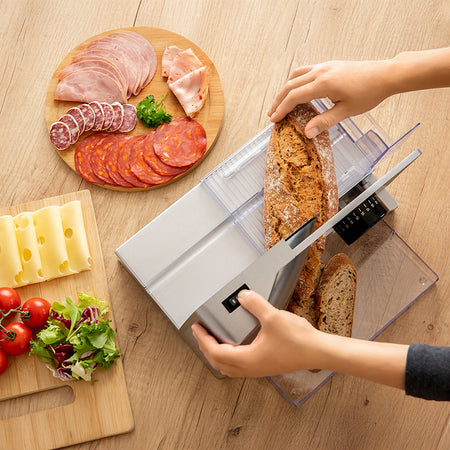 Feliator alimente, 0-23 mm, disc inox, 100 W, Sencor S-SFS3050SL