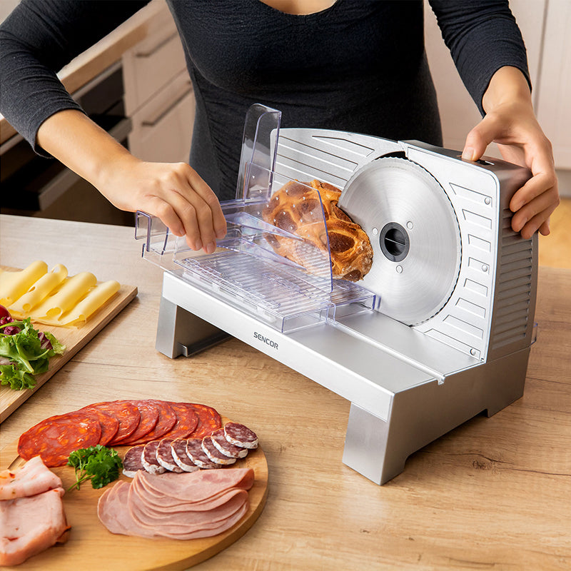 Feliator alimente, 0-23 mm, disc inox, 100 W, Sencor S-SFS3050SL