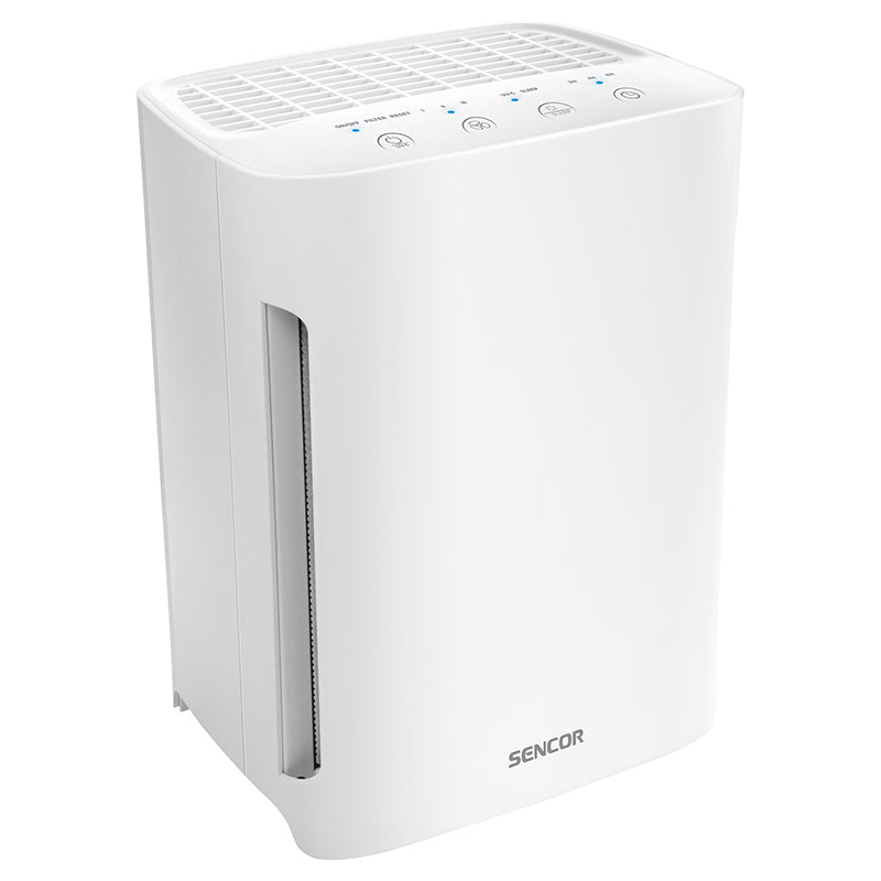 Purificator aer cu filtru HEPA 13, UV, pentru 15 m² Sencor S-SHA6400WH-E