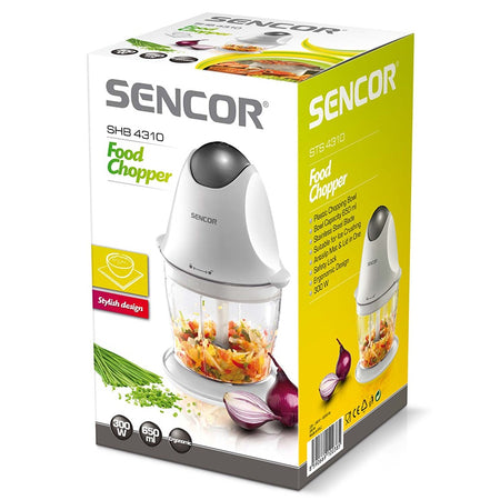 Tocător electric cu bol plastic 0,6 l 300 W Sencor S-SHB4310