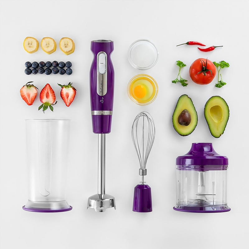 Set blender de mână cu 1000 W și accesorii, Sencor