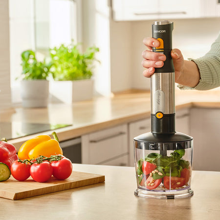Blender de mână multifuncțional 5 în 1 cu 1200 W Sencor