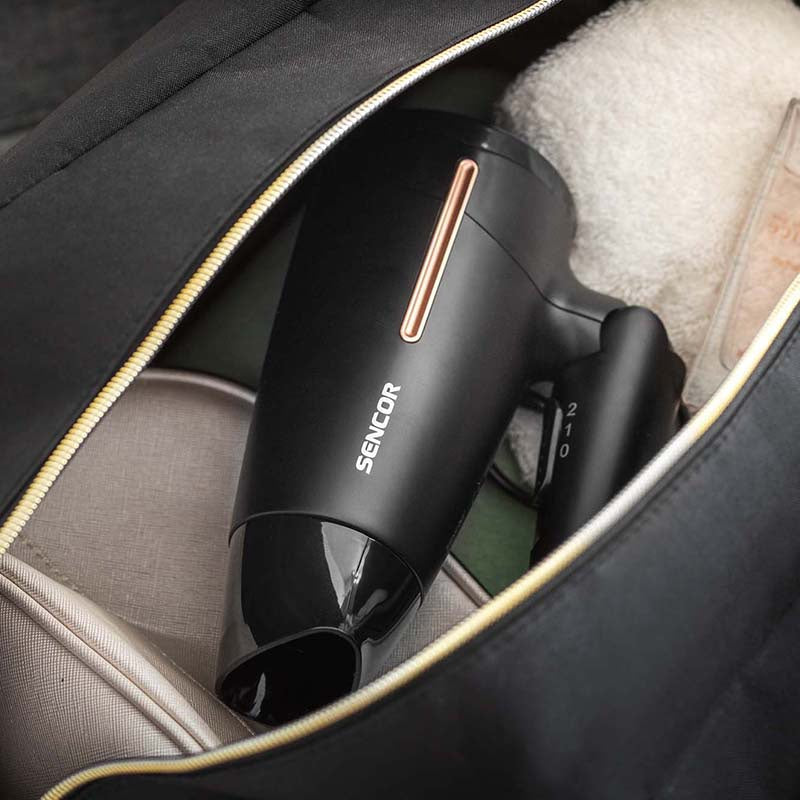 Uscător de păr cu ionizare, mâner pliabil, 1600 W, Sencor S-SHD0045BK