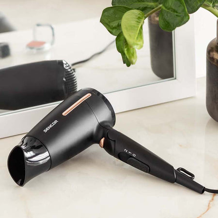 Uscător de păr cu ionizare, mâner pliabil, 1600 W, Sencor S-SHD0045BK