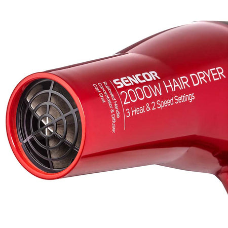 Uscător de păr 2000 W cu difuzor și buton aer rece Sencor