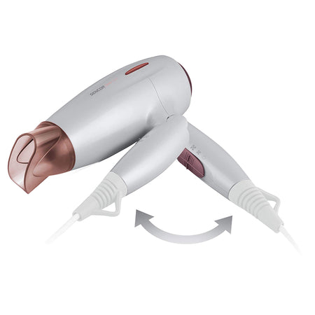 Uscător de păr 2000 W cu funcție ionică, 3 trepte, difuzor volum S-SHD7200GD