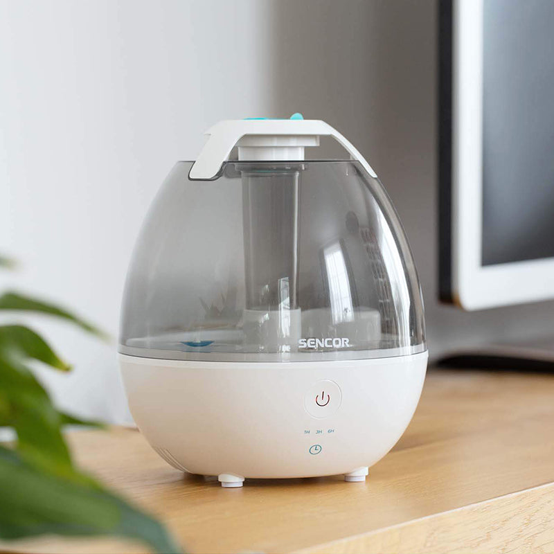 Umidificator cu ultrasunete și aromaterapie, alb, lumină de noapte Sencor S-SHF950WH