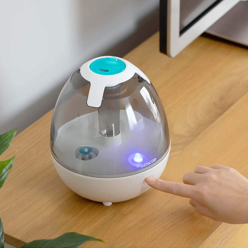 Umidificator cu ultrasunete și aromaterapie, alb, lumină de noapte Sencor S-SHF950WH