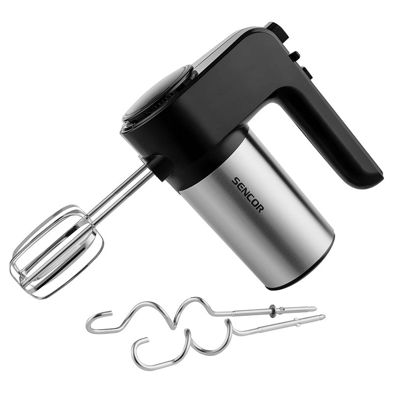 Mixer de mână 6 viteze, 400 W, accesorii inox, design ergonomic, Sencor S-SHM5207SS