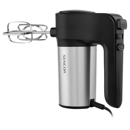 Mixer de mână 6 viteze, 400 W, accesorii inox, design ergonomic, Sencor S-SHM5207SS