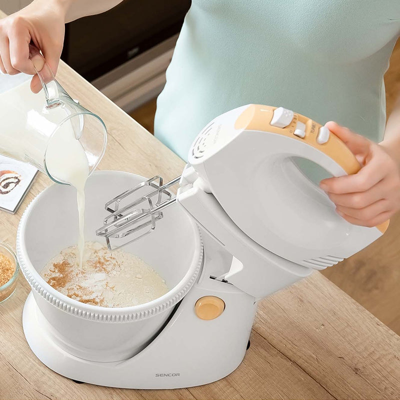 Mixer cu bol rotativ, 5 viteze, 500 W, silențios, Sencor S-SHM5330-EUE