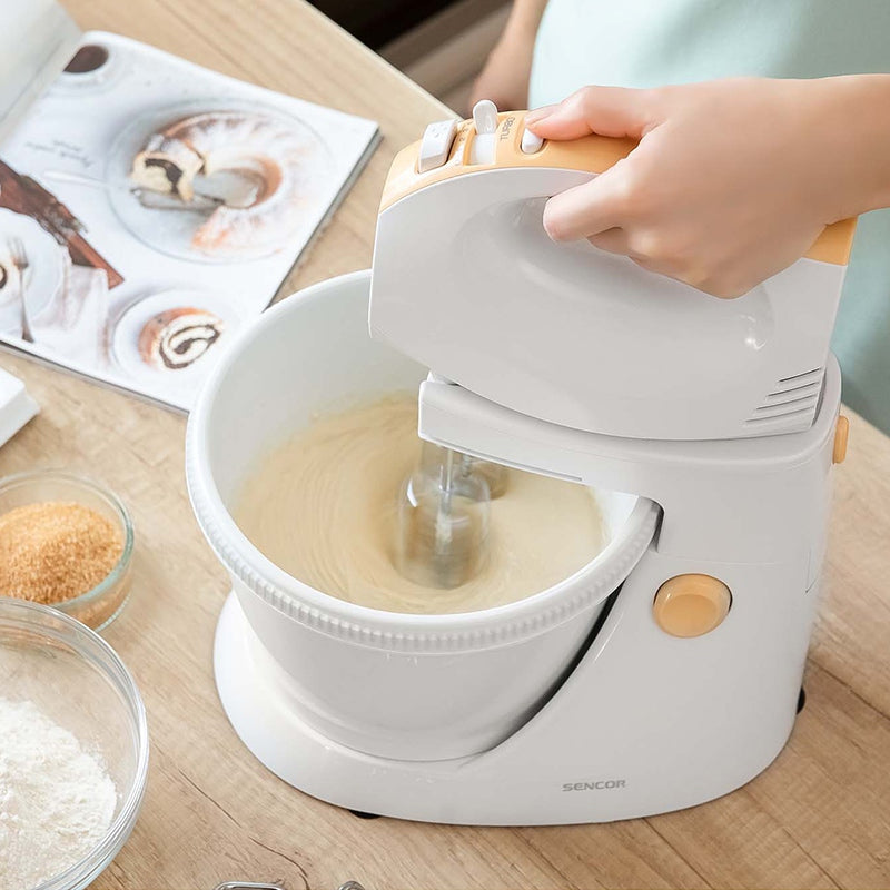 Mixer cu bol rotativ, 5 viteze, 500 W, silențios, Sencor S-SHM5330-EUE