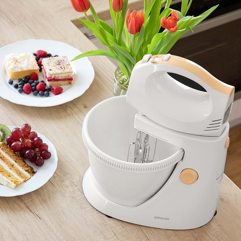 Mixer cu bol rotativ, 5 viteze, 500 W, silențios, Sencor S-SHM5330-EUE