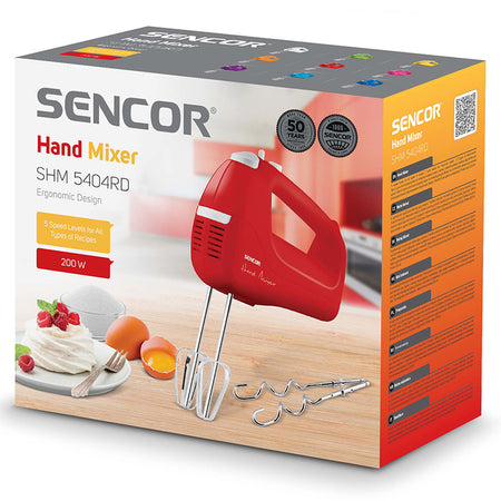 Mixer de mână 200 W cu 5 viteze Sencor