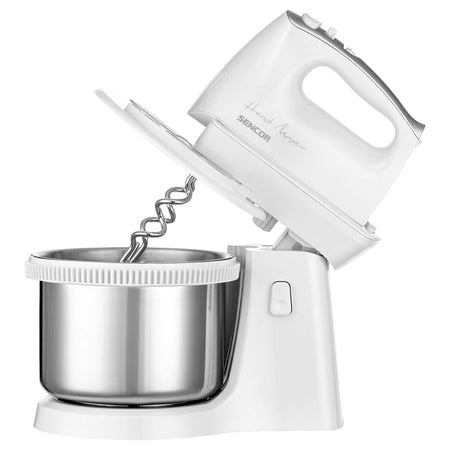 Mixer cu bol rotativ, 5 viteze, 500 W, accesorii inox, Sencor S-SHM6206SS