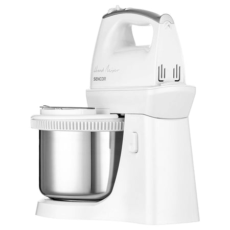 Mixer cu bol rotativ, 5 viteze, 500 W, accesorii inox, Sencor S-SHM6206SS