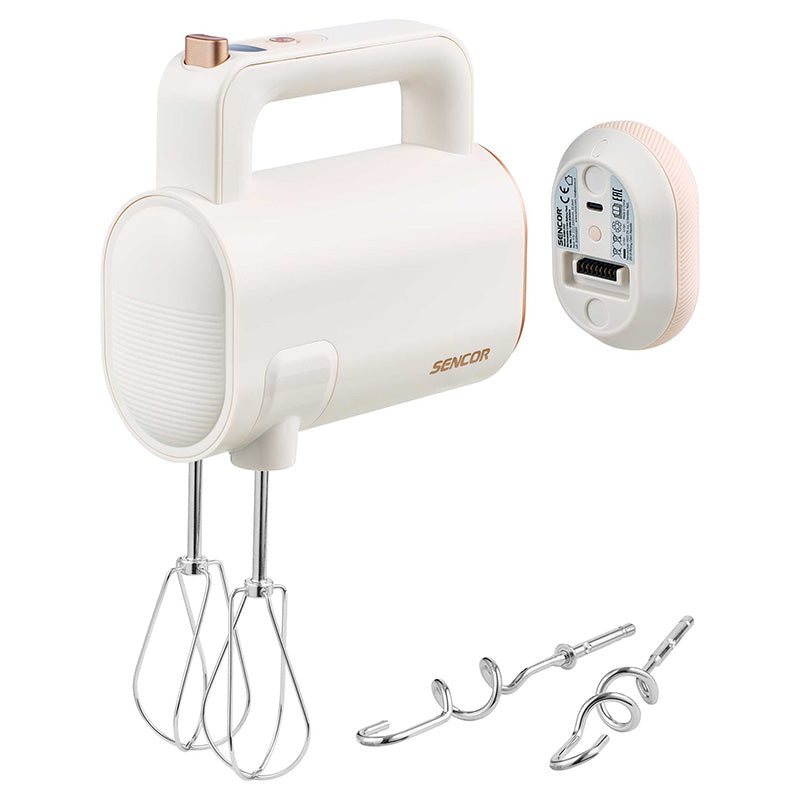 Mixer de mână 8 viteze, baterie 2000 mAh, fără fir Sencor S-SHM9130WH