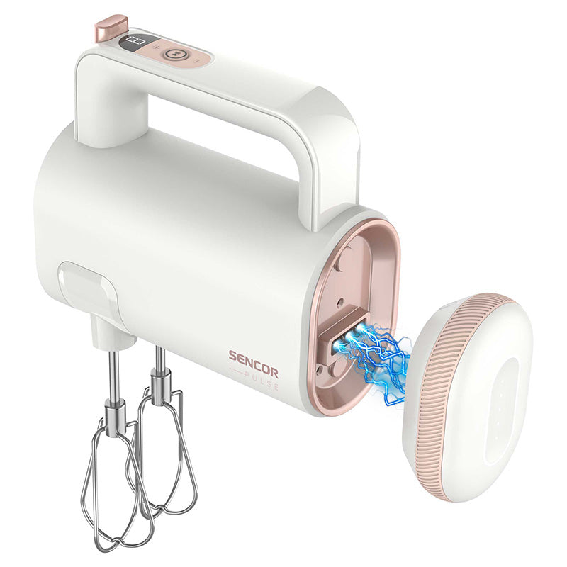 Mixer de mână 8 viteze, baterie 2000 mAh, fără fir Sencor S-SHM9130WH
