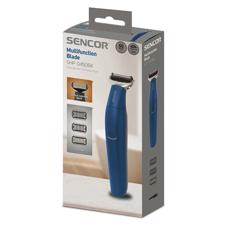 Aparat de ras multifuncțional, baterie Li-Ion, accesorii, Sencor S-SHP0450BK