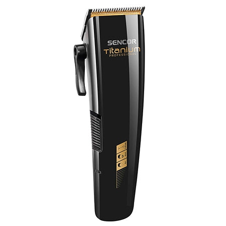 Aparat de tuns profesional cu lame titan și 8 accesorii Sencor S-SHP8400BK