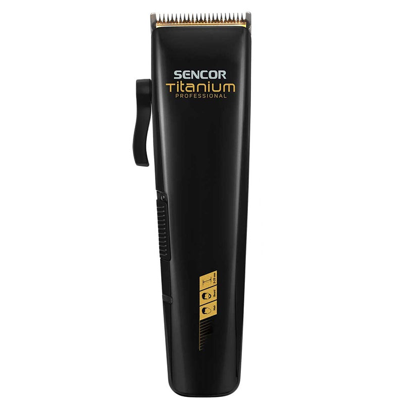 Aparat de tuns profesional cu lame titan și 8 accesorii Sencor S-SHP8400BK