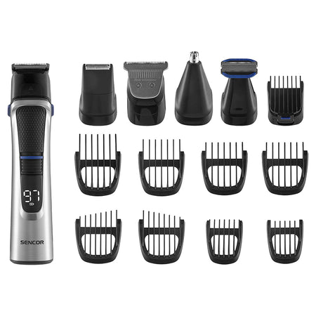 Set multigroom îngrijire 14 în 1, accesorii, rezistent la apă, Sencor S-SHP8500BK