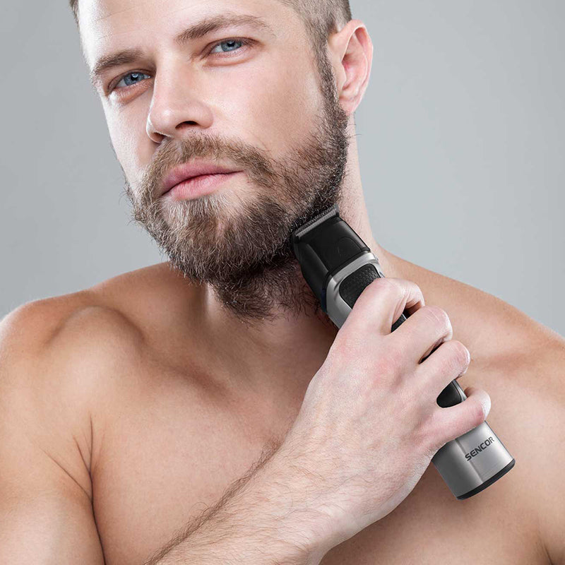 Set multigroom îngrijire 14 în 1, accesorii, rezistent la apă, Sencor S-SHP8500BK