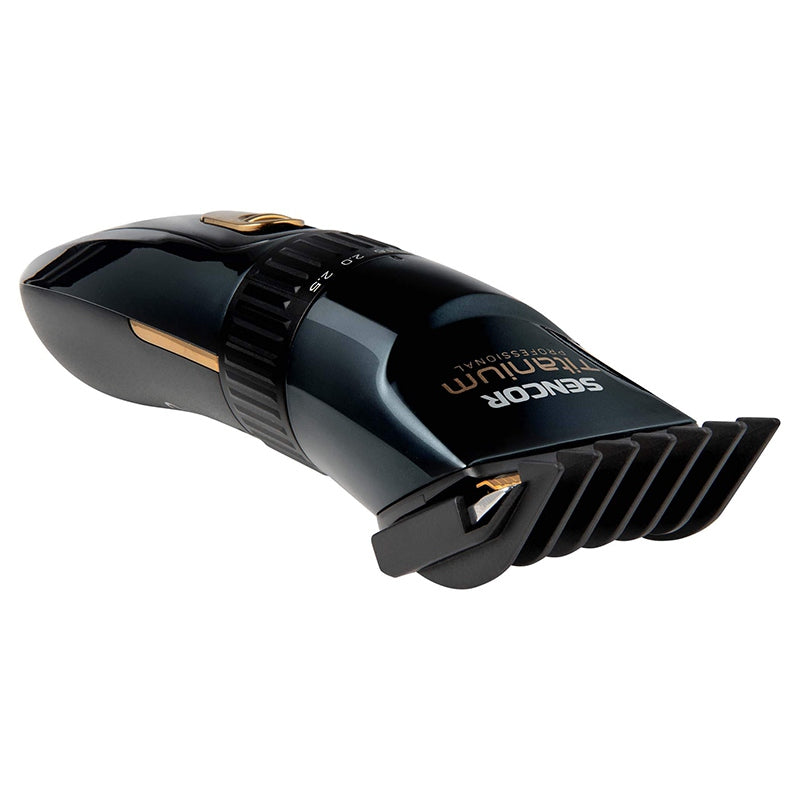 Aparat tuns cu afișaj LED, lame titan, 4 capete, baterie 2500 mAh Sencor S-SHP8900BK