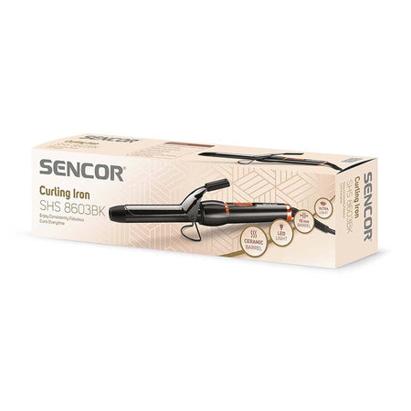 Ondulator de păr ceramic 19 mm DeepBlack extra neted Sencor S-SHS8603BK