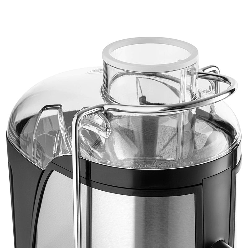 Storcător de fructe 400 W cu microfiltru inox și tub larg Sencor S-SJE741SS