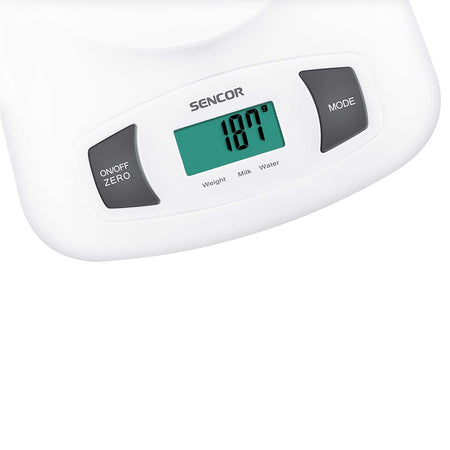 Cântar bucătărie cu bol detașabil, LCD, 5 kg Sencor S-SKS4001WH