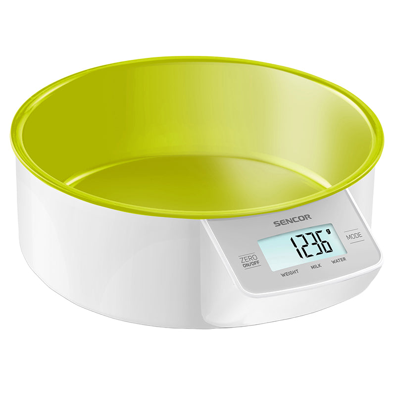 Cântar de bucătărie cu bol detasabil și ecran LCD, 1000 ml, Sencor