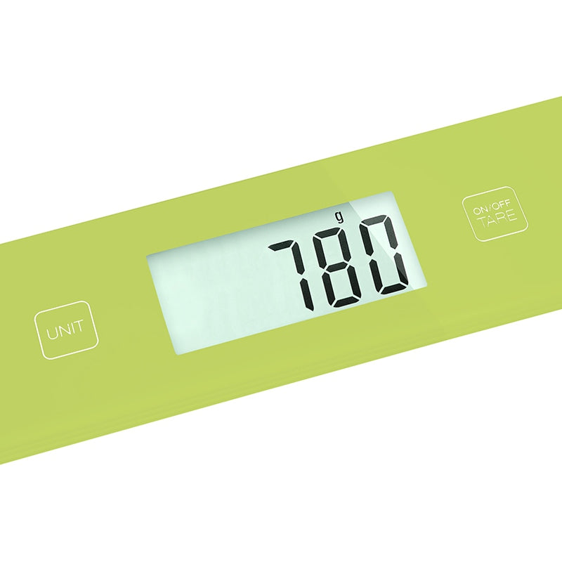 Cântar de bucătărie din sticlă securizată verde cu capacitate de 5 kg Sencor S-SKS5031GR