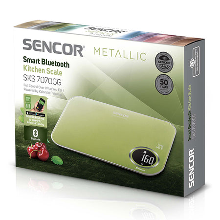 Cântar de bucătărie smart Bluetooth cu aplicație Sencor FOOD, Sencor