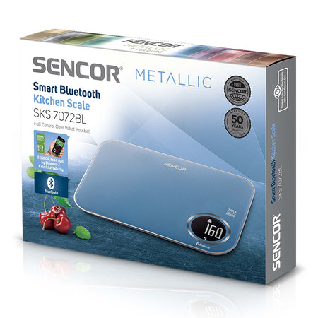 Cântar de bucătărie smart Bluetooth cu aplicație Sencor FOOD, Sencor