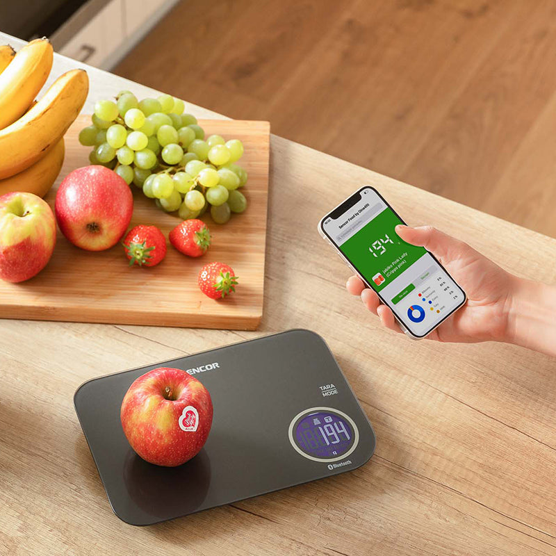 Cântar de bucătărie smart Bluetooth cu aplicație Sencor FOOD, Sencor