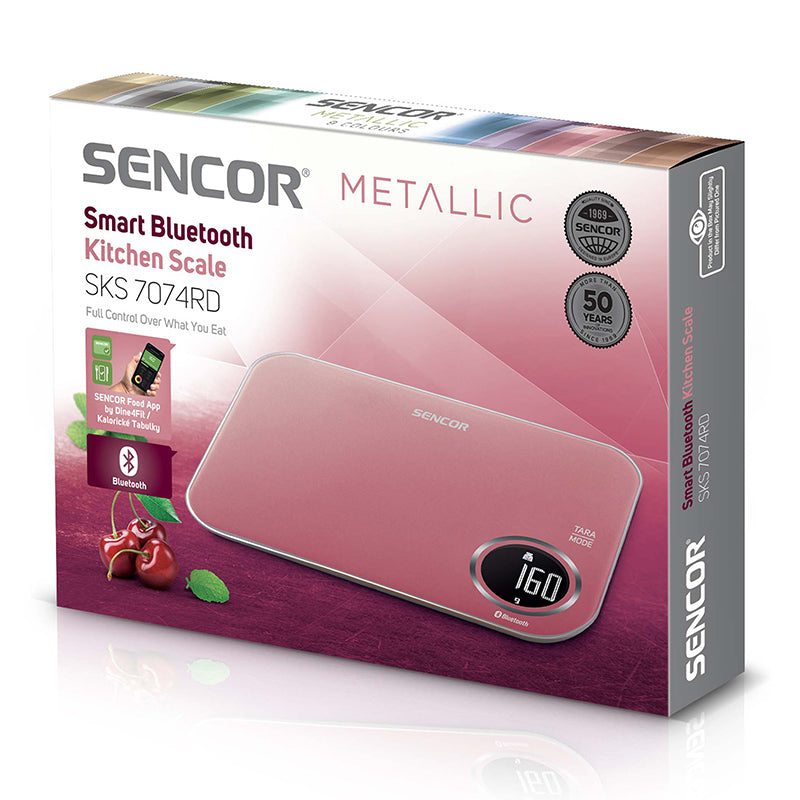 Cântar de bucătărie smart Bluetooth cu aplicație Sencor FOOD, Sencor