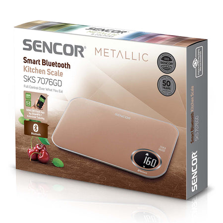 Cântar de bucătărie smart Bluetooth cu aplicație Sencor FOOD, Sencor