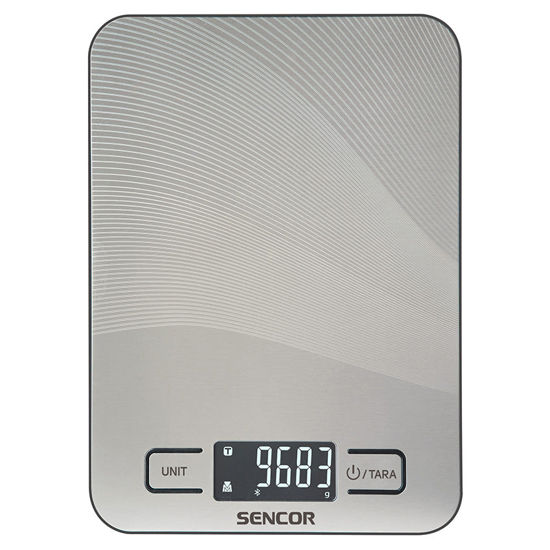 Cântar de bucătărie smart Bluetooth, aplicație nutrițională, 10 kg, Sencor S-SKS8080