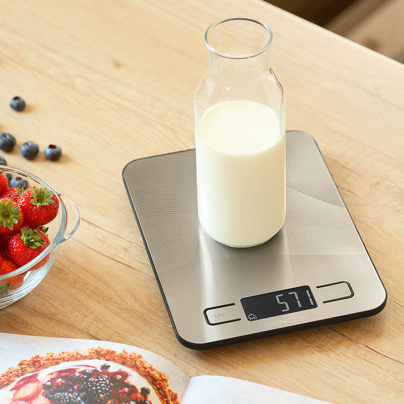 Cântar de bucătărie smart Bluetooth, aplicație nutrițională, 10 kg, Sencor S-SKS8080