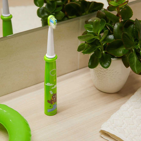 Periuță electrică sonică verde pentru copii Sencor S-SOC0912GR