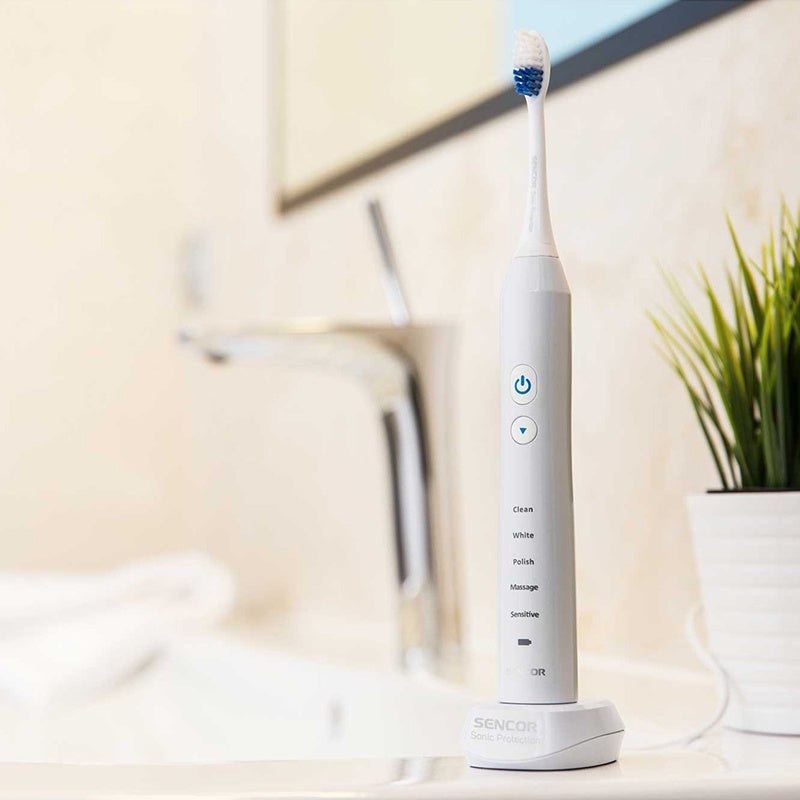 Periuță electrică sonică cu sterilizator UV și 5 programe Sencor